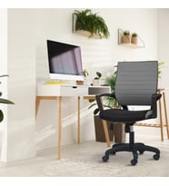 Asbir Mobilya Rigel Çalışma Koltuğu Ofis Koltuğu Çalışma Sandalyesi (Siyah-Gri)