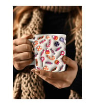 Meyve Baskılı 3D Tasarım Seramik Kupa Mug - Hediyelik Kupa Bardak - Meyve Çeşitleri (16)