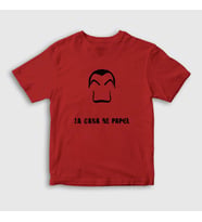 Presmono Unisex Çocuk Beyaz Dali La Casa De Papel T-Shirt 196830tt (Kırmızı)