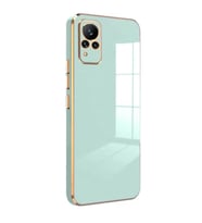 Microsonic Vivo V21 Kılıf Olive Plated Siyah (Yeşil)