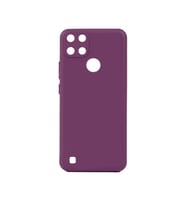 Kvy Realme C21Y Biye Silikon Kılıf (Mor)