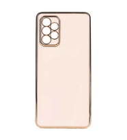 Galaxy A33 5G Kılıf Zore Bark Kenarları Altın Renk Kılıf (Rose)