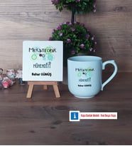 Mekatronik Mühendisi Dekoratif Taş, Kupa Bardak Kırmızı Hediye (Model 4)