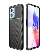 Oppo A96 4G Kılıf Zore Negro Karbon Tasarım Silikon Kılıf (Siyah)