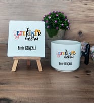 Veteriner Hekim Hediye Seti Kupa Bardak T Kulplu ve Dekoratif Taş Veteriner Hekime Hediye (Model 6)
