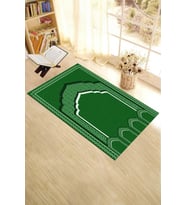EVDEYA Dijital Baskılı Minber Motifli Yıkanabilir Motifli 70x130 Namazlık Seccade, Seccade-2-kahve, (Yeşil)