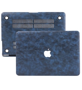 MacBook Pro Kılıf HardCase TouchBar A1706-08 A1989 2159 2251 2289 A2338 Leat (Lacivert)