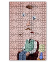 Cakapuzzle Sürreal Portre Puzzle Yapboz MDF (Ahşap) (1000 Parça)