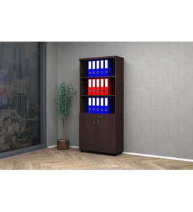 Vena Yarım Kapak Ofis Dosya Dolabı 80x35x185 (Venge)