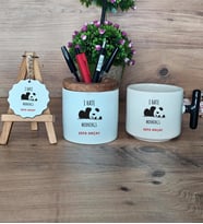 Sevimli Panda Hediye Sepeti Kupa Bardak T Kulplu, Kalemlik ve Anahtarlık Arkadaşa Hediye (Model 6)