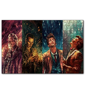 Cakapuzzle Doctor Who Karakterler  Puzzle Yapboz MDF (Ahşap) (255 Parça)