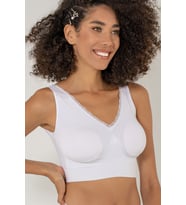 DoReMi İnce Pedli Seamless Toparlayıcı Büstiyer (Beyaz)