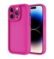 iPhone 14 Pro Kılıf Kamera Korumalı Ananas Silikon Kapak (Pembe)