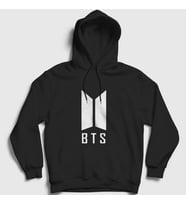 Presmono Unisex Gri Doors Bts Kapüşonlu Sweatshirt 22076tt (Siyah)