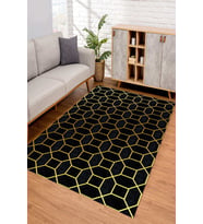 Dijital Kaymaz Taban Yıkanabilir Renkli Salon Halısı Mutfak Halısı Yolluk ND-SD-987 (Gold)