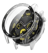 Sneezy Huawei Watch Gt4 46mm PC Sert Kasa Ve Ekran Koruyucu (Şeffaf)