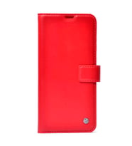 Xiaomi Mi Note 10 Kılıf Deri Deluxe Cüzdanlı Kapaklı Kılıf (Kırmızı)