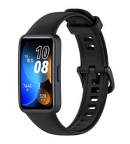 Huawei Band 8 Uyumlu Spor Silikon Kordon (Siyah)