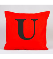 U Harfli Yastık (Turuncu)