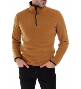 Ghassy Co. Erkek Yarım Fermuarlı Polar 9 Renk (Camel)