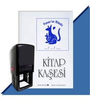 Kişiye Özel  Kanguru Tarihli Kitap Kaşesi (Mavi)