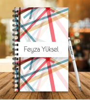 Kendin Tasarla Spiral Defter Kalem (Model 8)