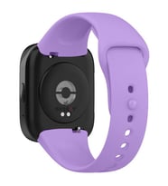 Sneezy Xiaomi Redmi Watch 3 Active Uyumlu PureLux Soft Silikon Kordon (Lila)