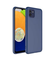 Galaxy A03 Kılıf Zore Mara Lansman İç Yüzeyi Kadife Kılıf (Lacivert)