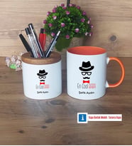 En Cool Baba Kalemlik, Kupa Bardak T Kişiye Özel Hediye Babaya Hediye (Model 13)