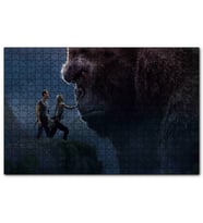 Cakapuzzle King Kong ve İnsanlar  Puzzle Yapboz MDF (Ahşap) (500 Parça)