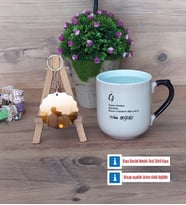 Eşe Hediye Kupa Bardak Beyaz ve Fotoğraflı Ahşap Anahtarlık Hediye (Model 10)