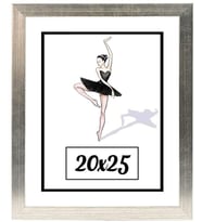 20x25 Fotoğraf Çerçevesi Modern Ofis Sanat Ev Home Ofis Dekoratif Çerçeveler Ev Oturma Odası Salon Dekorasyon Resim Çerçeveleri Diploma Belge Sertifika Çerçeveleri (Gümüş)