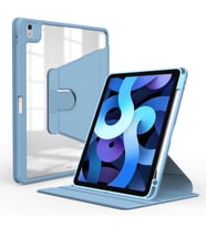iPad Air 10.9 2022 (5.Nesil) Kılıf Nayn Dönebilen Standlı Kılıf (Açık Mavi)