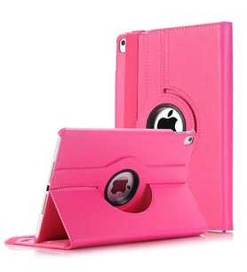 Apple iPad 9.7 2018 Zore Dönebilen Standlı Tablet Kılıfı (Pembe)