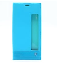 Huawei P10 Kılıf Pencereli Elite Kapaklı Kılıf (Turkuaz)