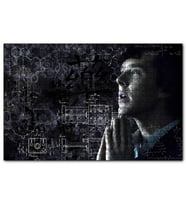 Cakapuzzle Sherlock Benedict Cumberbatch ve Formüller  Puzzle Yapboz MDF (Ahşap) (1000 Parça)
