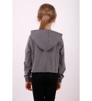 Toontoy Kız Çocuk Yazı Baskılı Sweatshirt (Antrasit Melanj)