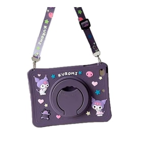 Lenovo M10 HD 2nd Gen TB-X306X TB-X306F Kılıf Cute Dolls Standlı Eğlenceli 3D Ka (Mor)