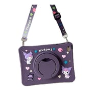 Lenovo M10 HD 2nd Gen TB-X306X TB-X306F Kılıf Cute Dolls Standlı Eğlenceli 3D Ka (Mor)