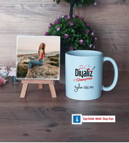 Diyaliz Hemşiresi Fotoğraflı Dekoratif Taş, Kupa Bardak Beyaz Hediye Tıp Bayramı Hediyesi Hemşireler Günü Hediyesi (Model 1)