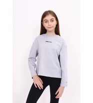 Toontoy Kız Çocuk Baskılı Tişört ( Gri-Melanj)