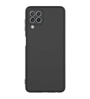 Samsung Galaxy A22 Kılıf Kamera Korumalı Silikon Rubber Arka Kapak (Siyah)