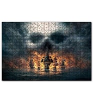 Cakapuzzle Deniz Savaşı Alevler İçinde Gemiler  Puzzle Yapboz MDF (Ahşap) (1000 Parça)