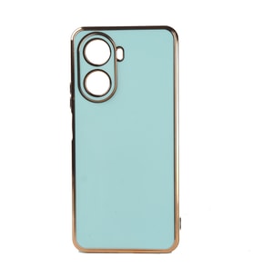 Huawei Nova 10 SE Kılıf Zore Bark Kenarları Altın Renk Kılıf (Açık Mavi)
