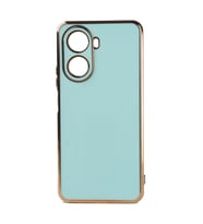 Huawei Nova 10 SE Kılıf Zore Bark Kenarları Altın Renk Kılıf (Açık Mavi)