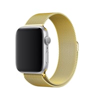 Apple Watch Uyumlu 38 - 40 Mm Metal Mıknatıslı Kordon (Gold)