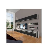 Decoraktiv Eko 8y Mdf Tv Ünitesi Tv Sehpası (Beyaz-Siyah)