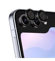 Microsonic Samsung Galaxy Z Flip 5 Tekli Kamera Lens Koruma Camı Yeşil (Siyah)