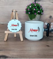 Memur Hediye Seti Kupa Bardak T Kulplu ve Anahtarlık Memura Hediye (Model 6)