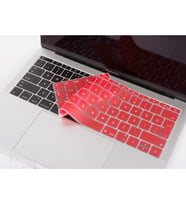 Laptop MacBook Pro Klavye Koruyucu 13inc A1708 12inc A1534 Uyumlu Türkçe Baskılı (Kırmızı)